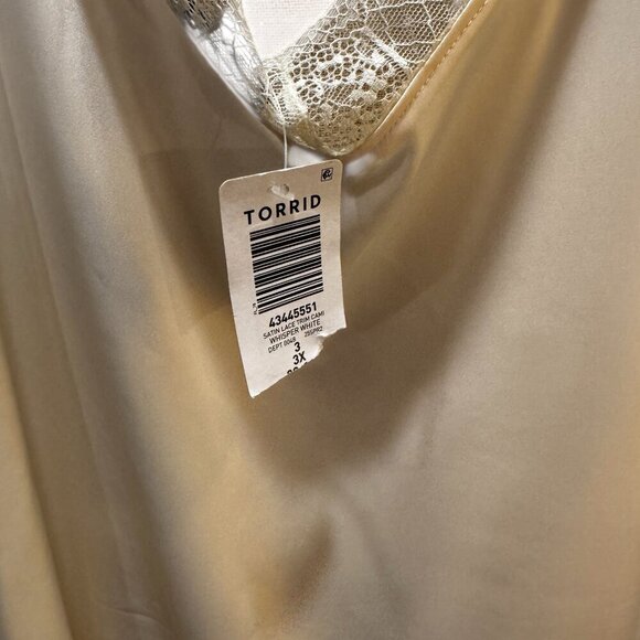 NWT Torrid Satin Lace Cami – Ivory, Size 3X - Picture 7 of 7